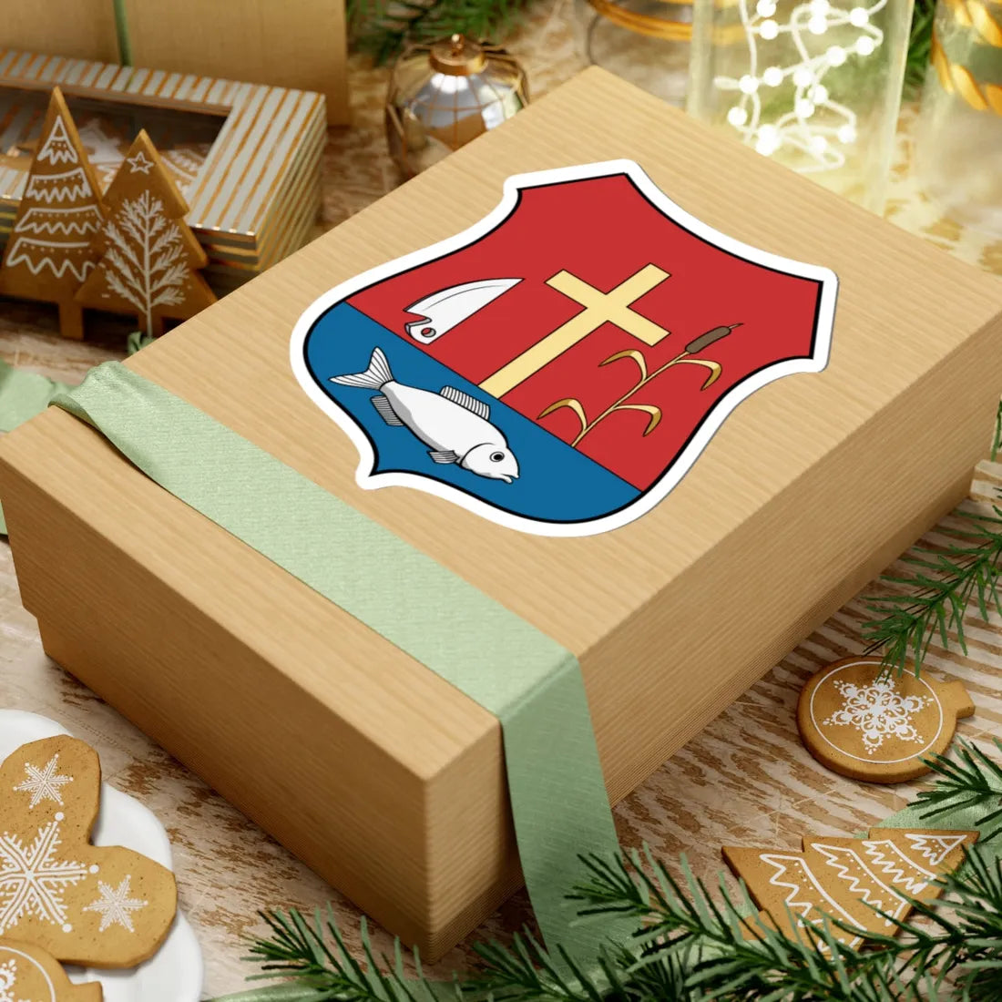 Coa Hungary Town Barbacs (Hungary) (Coat of Arms) STICKER Vinyl Kiss-Cut Decal - The Sticker Space