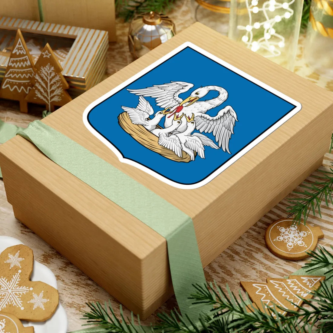 Coa Hungary Town Biharugra (Hungary) (Coat of Arms) STICKER Vinyl Kiss-Cut Decal - The Sticker Space