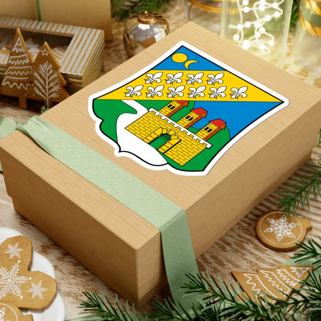 Coa Hungary Town Budapest 11th (Hungary) (Coat of Arms) STICKER Vinyl Kiss-Cut Decal - The Sticker Space