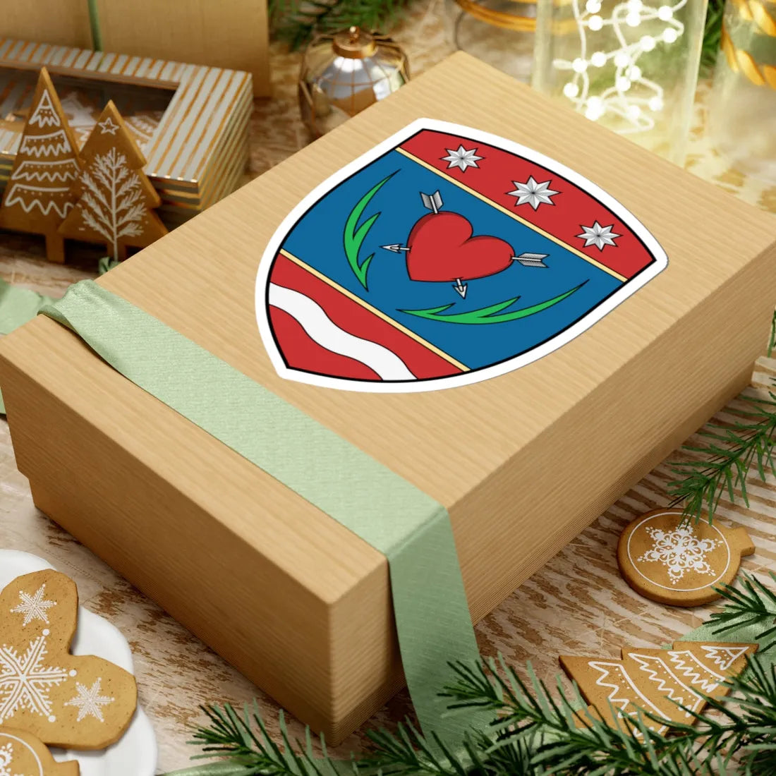 Coa Hungary Town Győrsövényház (Hungary) (Coat of Arms) STICKER Vinyl Kiss-Cut Decal - The Sticker Space