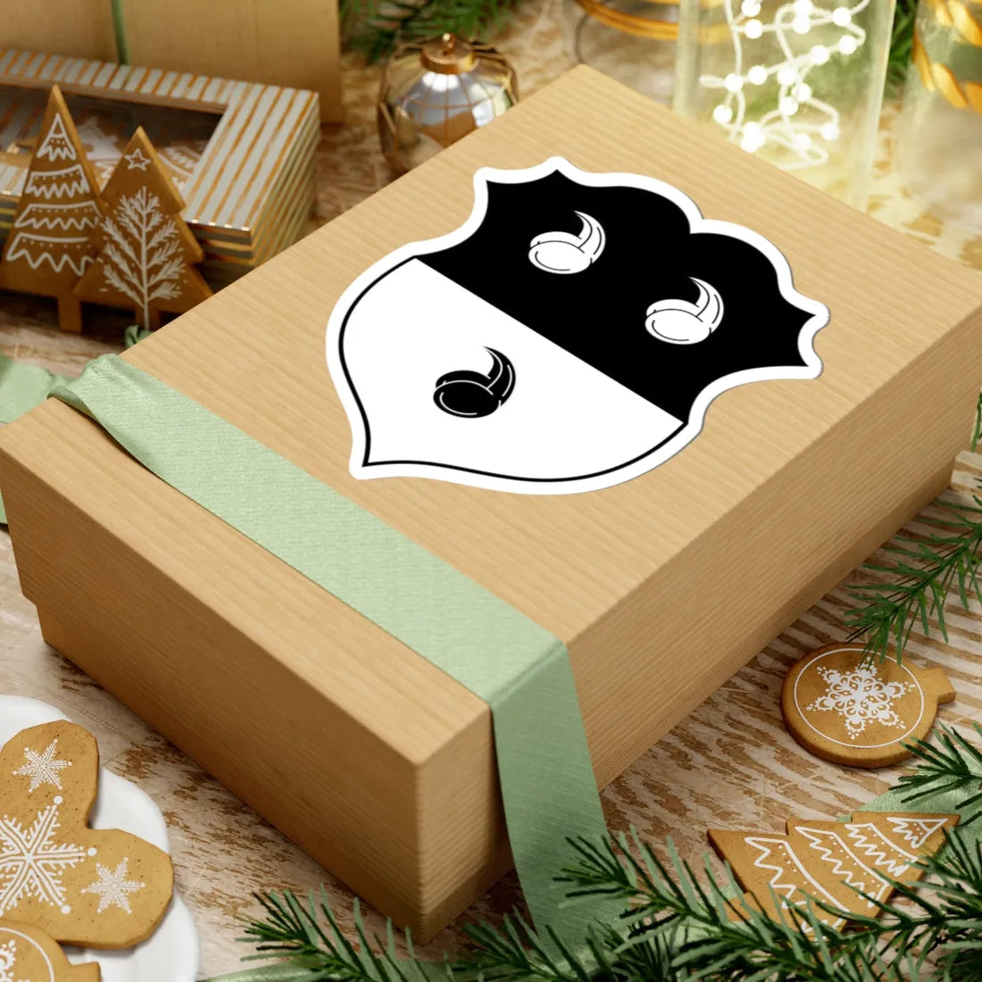 Coa Italy Family Colleoni (Italy) (Coat of Arms) STICKER Vinyl Kiss-Cut Decal - The Sticker Space