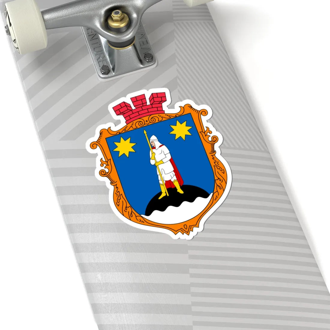 COA Kniazhychy Kyivska Ukraine (Ukraine) (Coat of Arms) STICKER Vinyl Kiss-Cut Decal - The Sticker Space