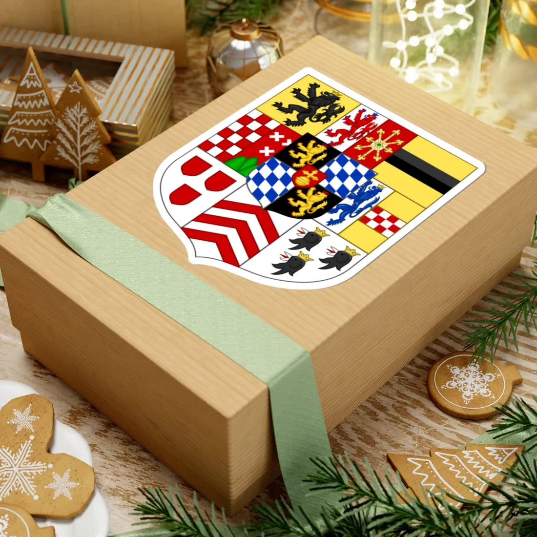 CoA Kurpfalz-Bayern 1799-1804 (Germany) (Coat of Arms) STICKER Vinyl Kiss-Cut Decal - The Sticker Space