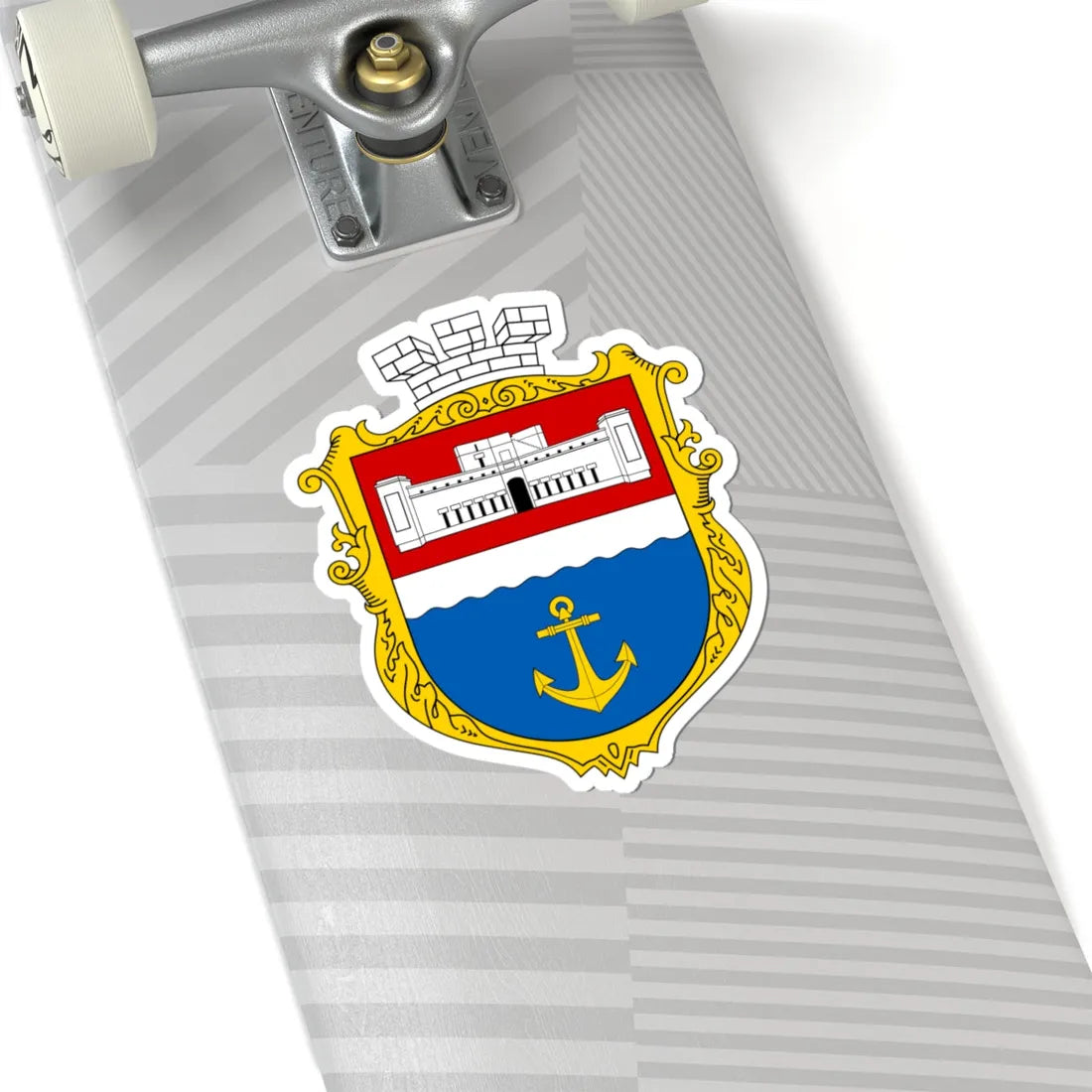 COA Nakhimovskyi Sevastopol Ukraine UHT (Russia) (Coat of Arms) STICKER Vinyl Kiss-Cut Decal - The Sticker Space