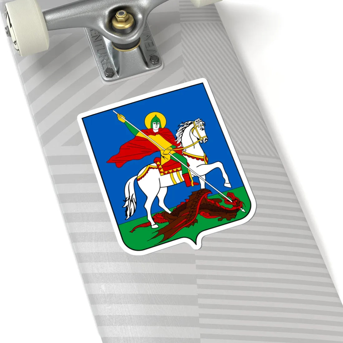 COA of Kyiv Oblast m (Ukraine) (Coat of Arms) STICKER Vinyl Kiss-Cut Decal - The Sticker Space