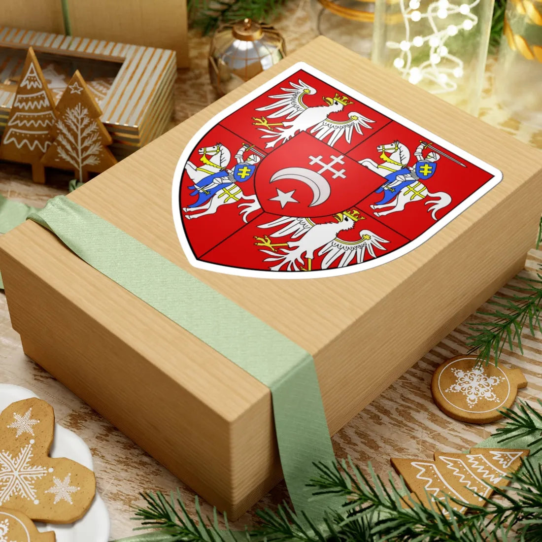 COA polish king Michel Wisniowiecki (Lithuania) (Coat of Arms) STICKER Vinyl Kiss-Cut Decal - The Sticker Space