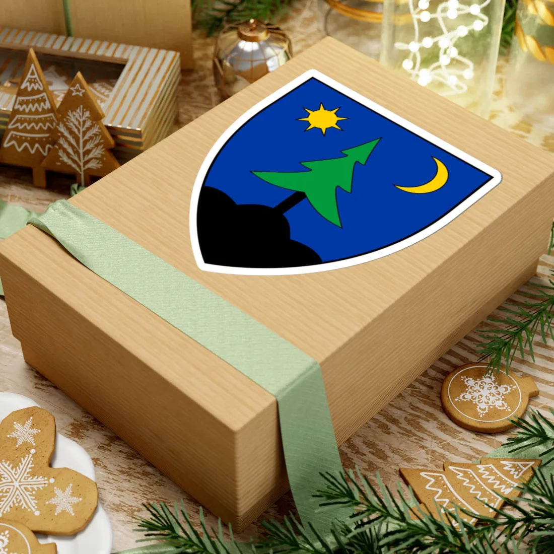 Coa Romania Town Gyergyószentmiklós (Oman) (Coat of Arms) STICKER Vinyl Kiss-Cut Decal - The Sticker Space