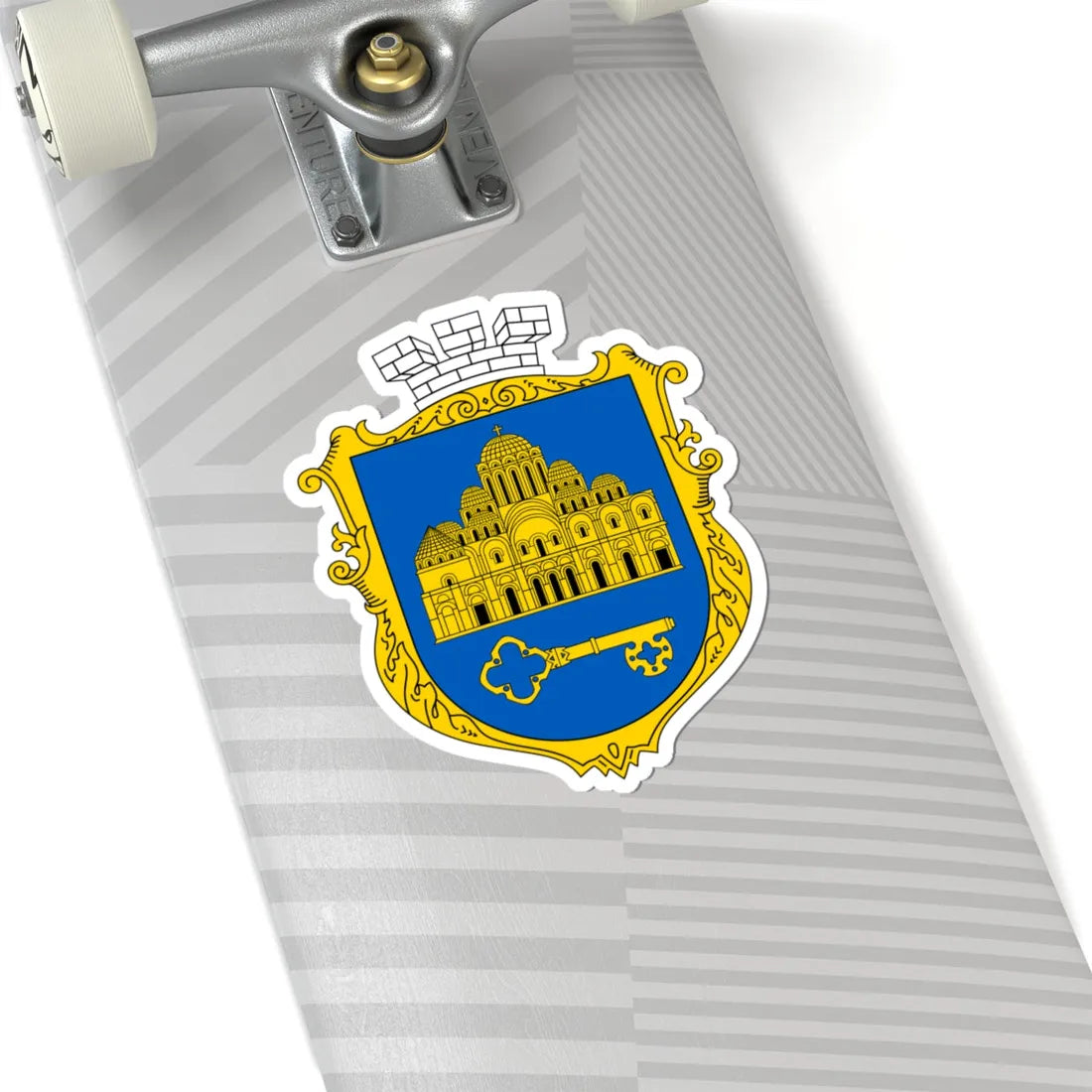 COA Shevchenkivskyi Kyiv Ukraine UHT (Ukraine) (Coat of Arms) STICKER Vinyl Kiss-Cut Decal - The Sticker Space