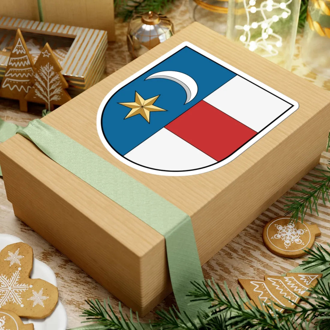 Coa Slovakia Town Nyustya (Slovakia) (Coat of Arms) STICKER Vinyl Kiss-Cut Decal - The Sticker Space