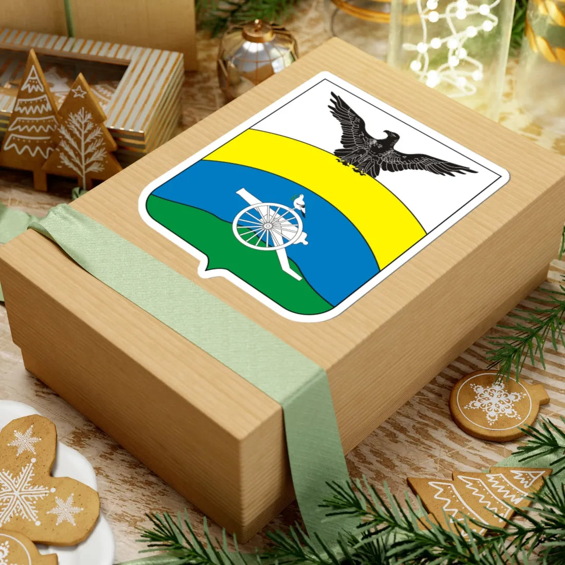 COA Viscount of Guaratiba (Brazil) (Coat of Arms) STICKER Vinyl Kiss-Cut Decal - The Sticker Space