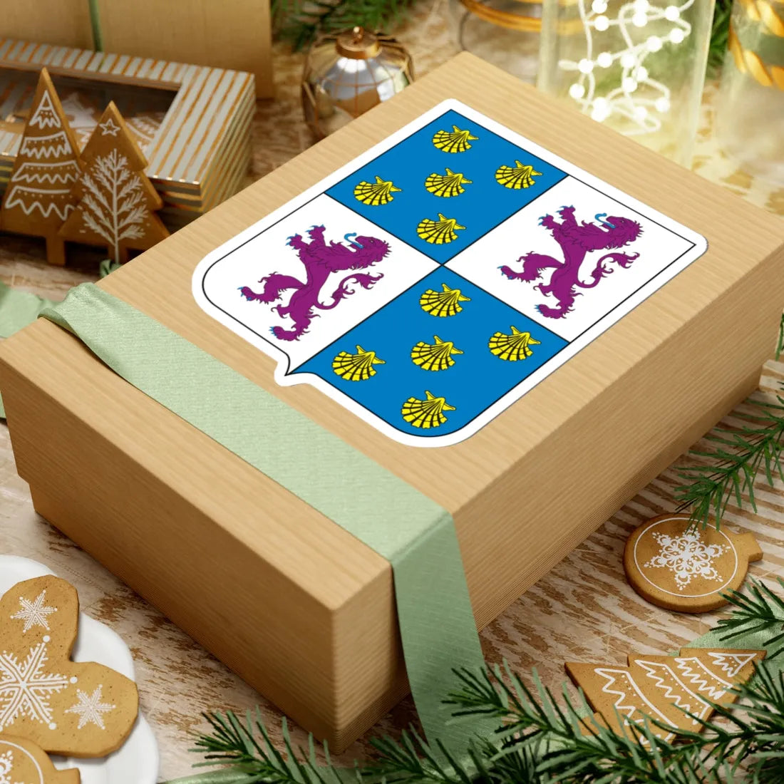 COA Viscount of Itabapoana (Brazil) (Coat of Arms) STICKER Vinyl Kiss-Cut Decal - The Sticker Space