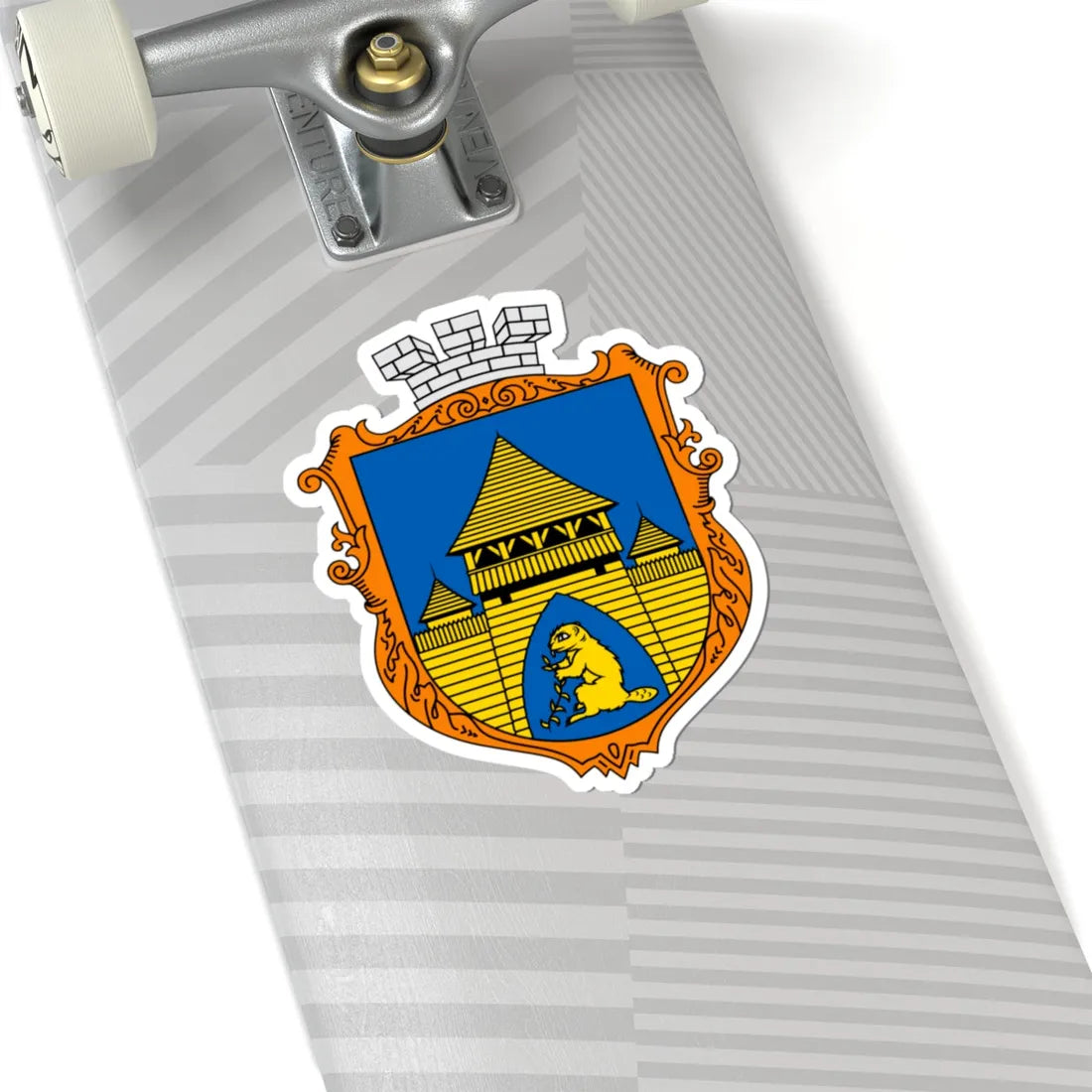 Coat of arms Bibrka (Ukraine) (Coat of Arms) STICKER Vinyl Kiss-Cut Decal - The Sticker Space