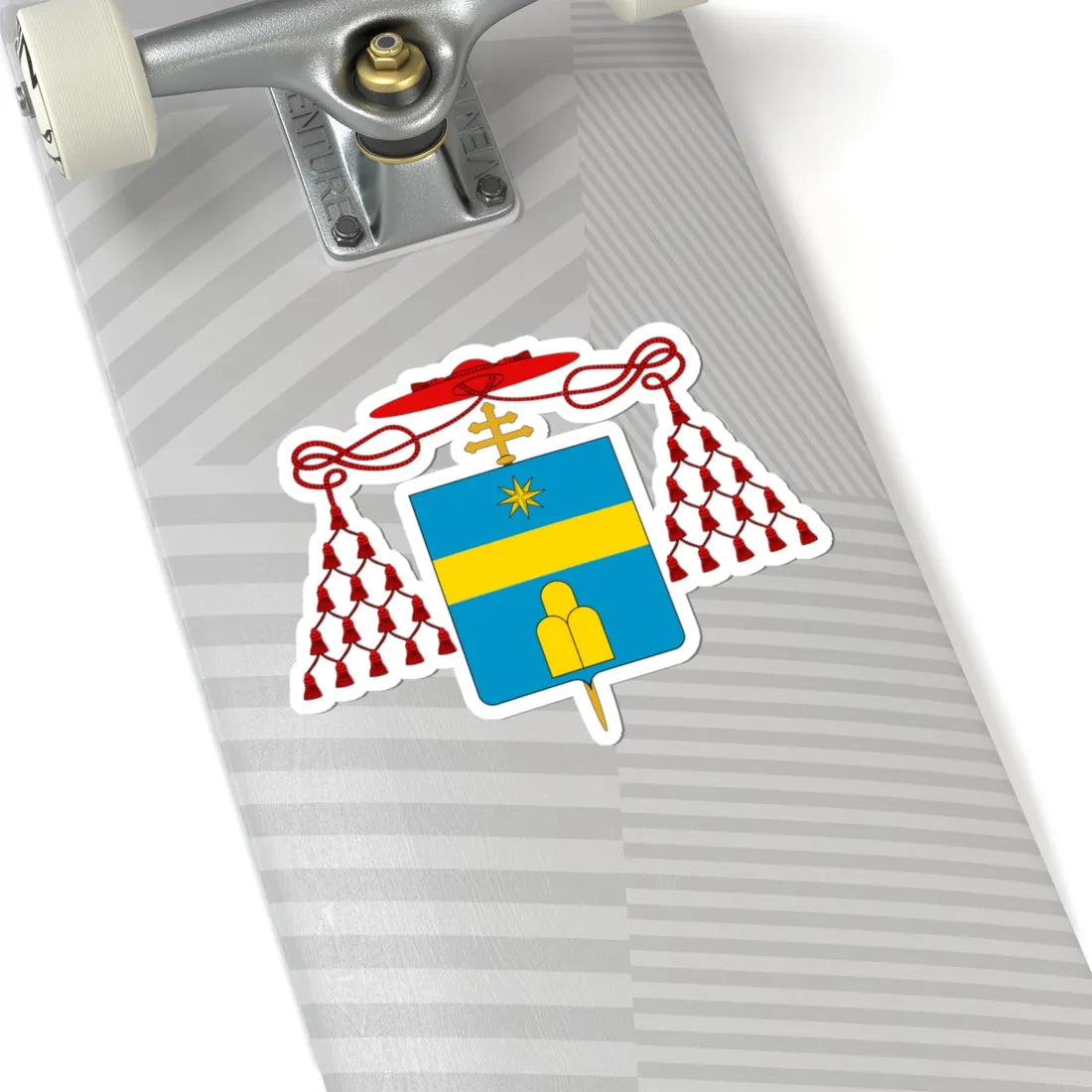 Coat of arms cardinal Albani (Italy) (Coat of Arms) STICKER Vinyl Kiss-Cut Decal - The Sticker Space