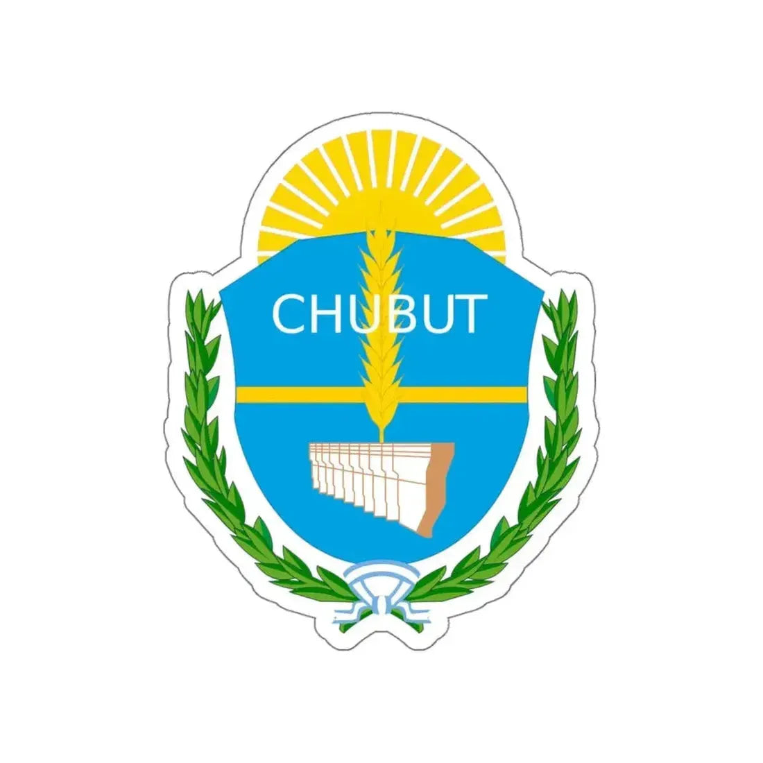 Coat of Arms Chubut Argentina STICKER Vinyl Die-Cut Decal - The Sticker Space
