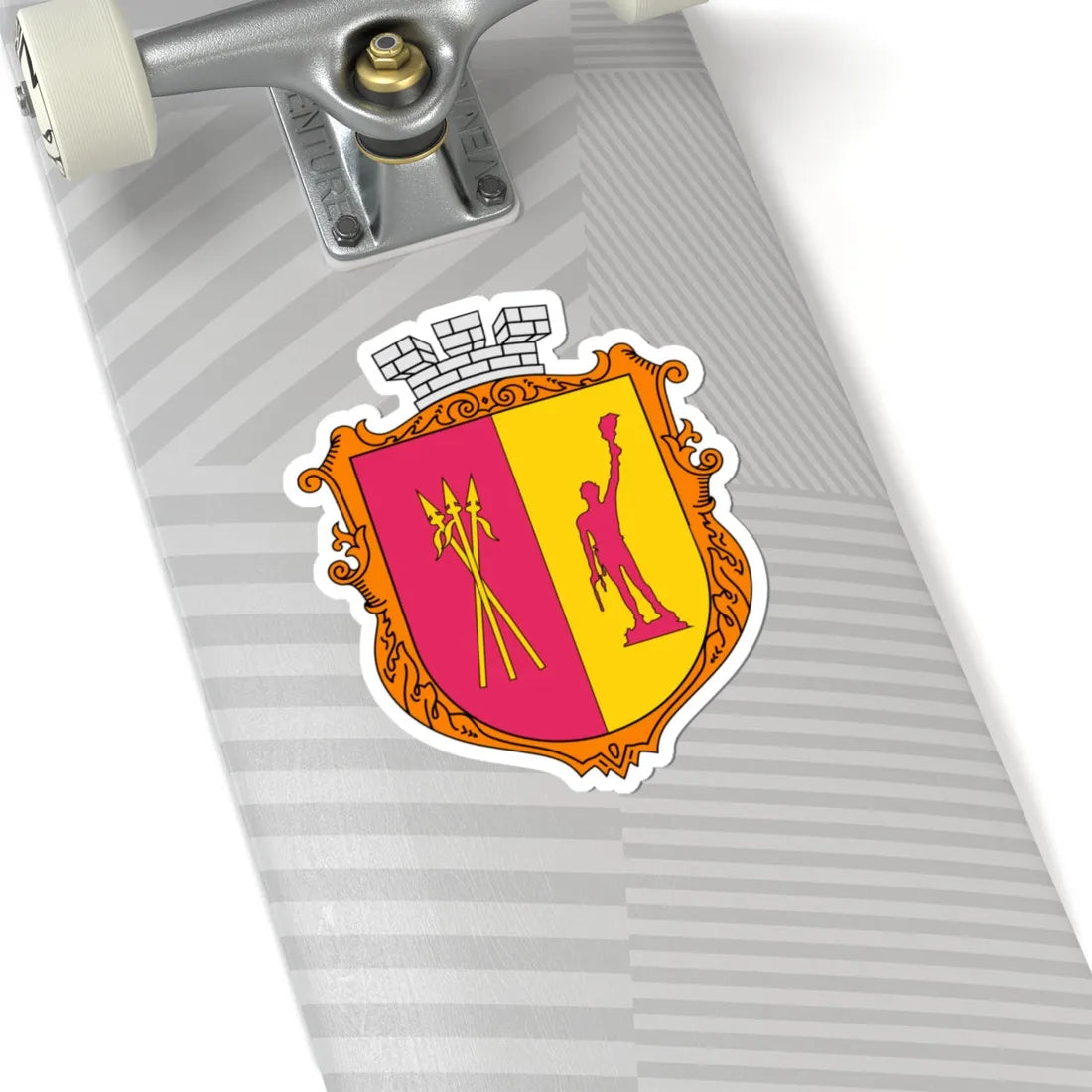 Coat of arms Kamianske (Ukraine) (Coat of Arms) STICKER Vinyl Kiss-Cut Decal - The Sticker Space