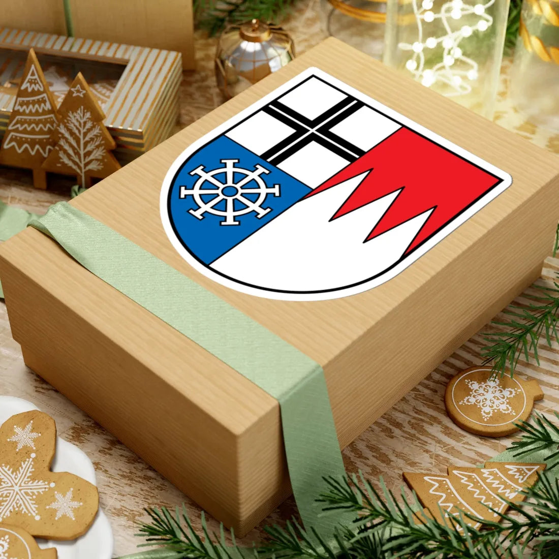 Coat of arms Langendorf (Germany) (Coat of Arms) STICKER Vinyl Kiss-Cut Decal - The Sticker Space