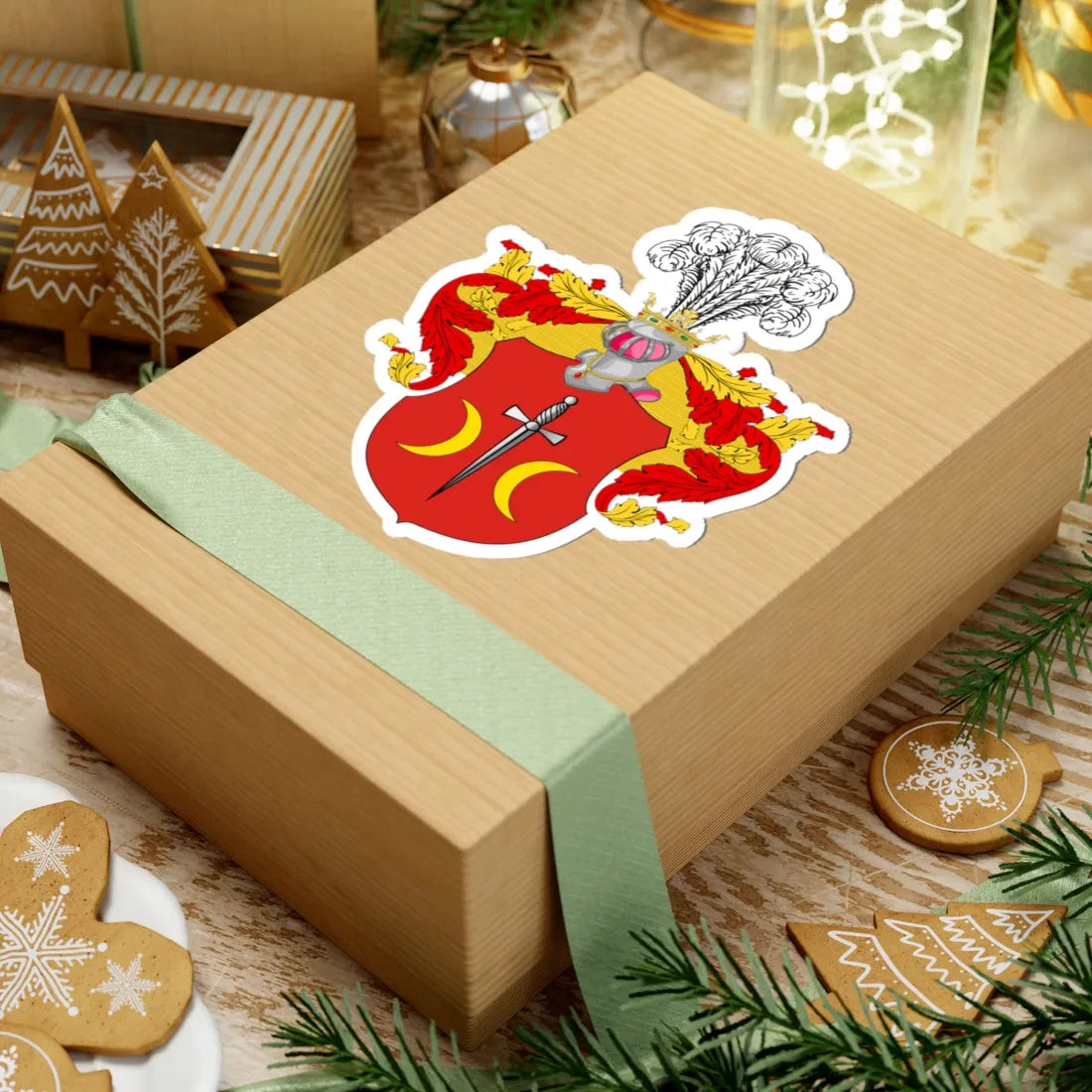 Coat of Arms Miklashevsky noble family Vitebsk Governorate Russian Empire 1827 (Russia) (Coat of Arms) STICKER Vinyl Kiss-Cut Decal - The Sticker Space