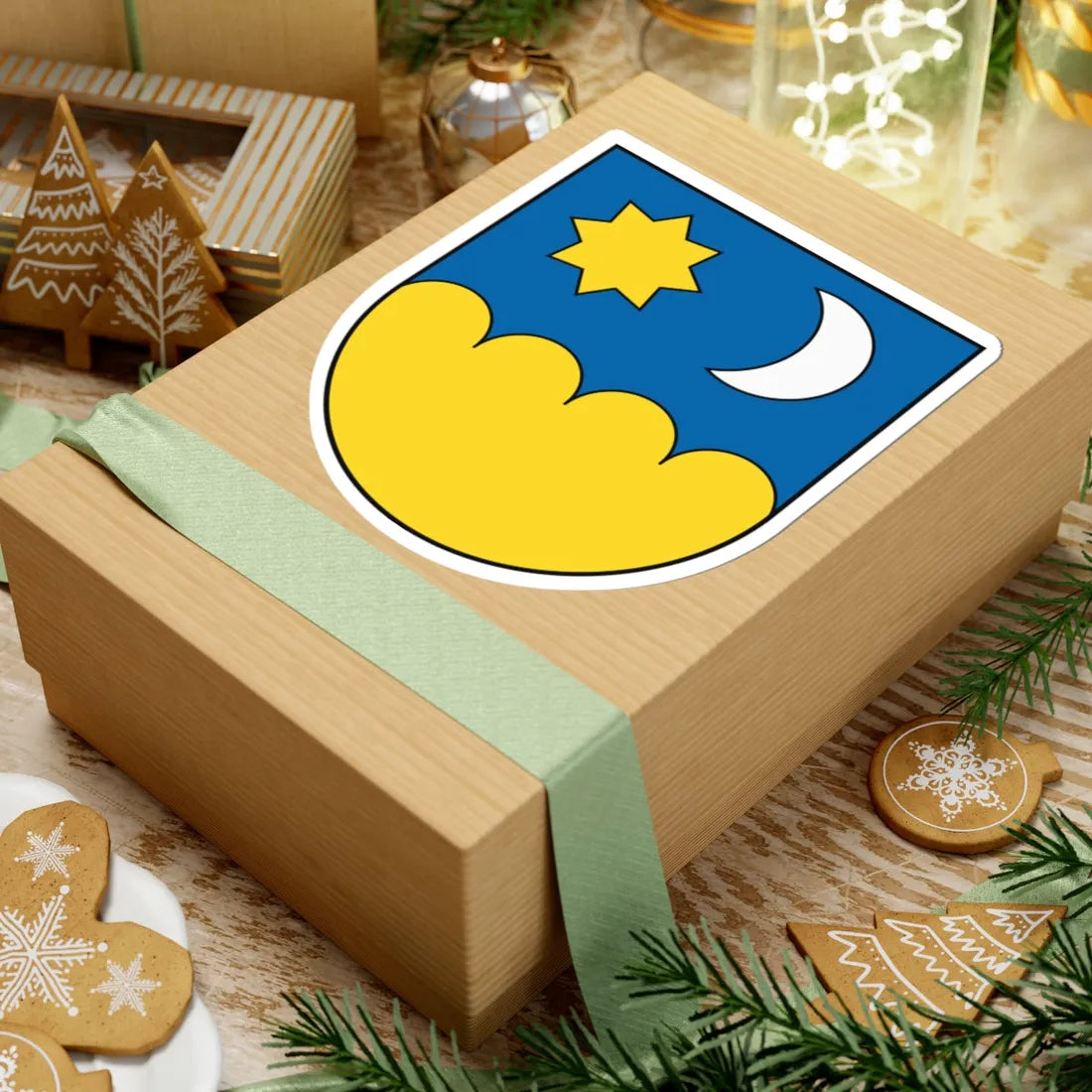 Coat of Arms of Šahy (Slovakia) (Coat of Arms) STICKER Vinyl Kiss-Cut Decal - The Sticker Space