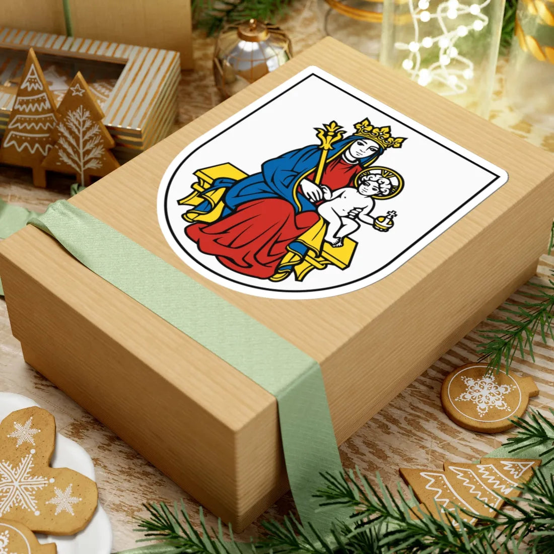 Coat of Arms of Šamorín (Slovakia) (Coat of Arms) STICKER Vinyl Kiss-Cut Decal - The Sticker Space