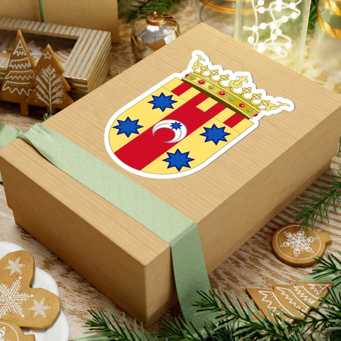 Coat of Arms of Aranda Comarca (Spain) (Coat of Arms) STICKER Vinyl Kiss-Cut Decal - The Sticker Space