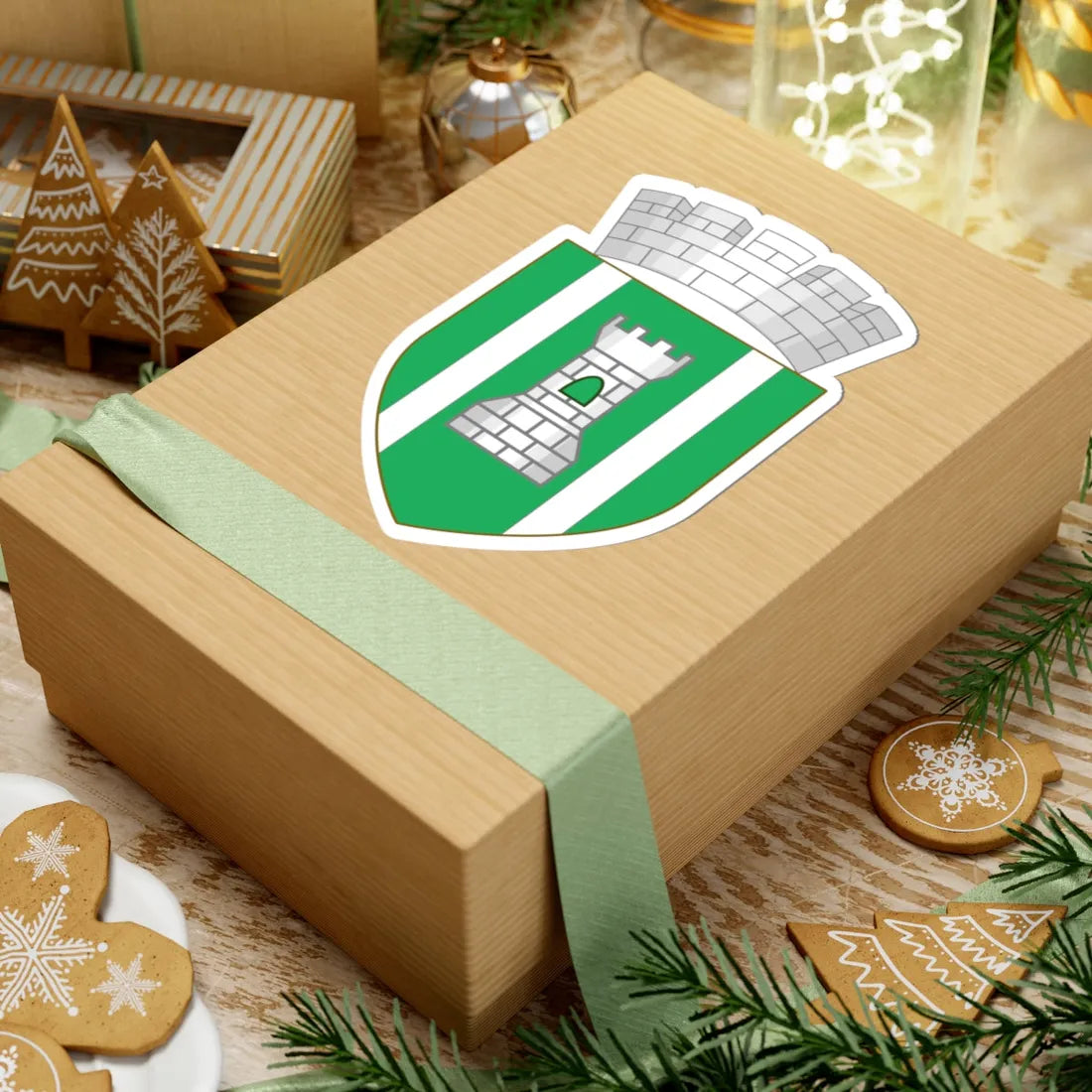 Coat of arms of Bel Air Maryland (United States) (Coat of Arms) STICKER Vinyl Kiss-Cut Decal - The Sticker Space