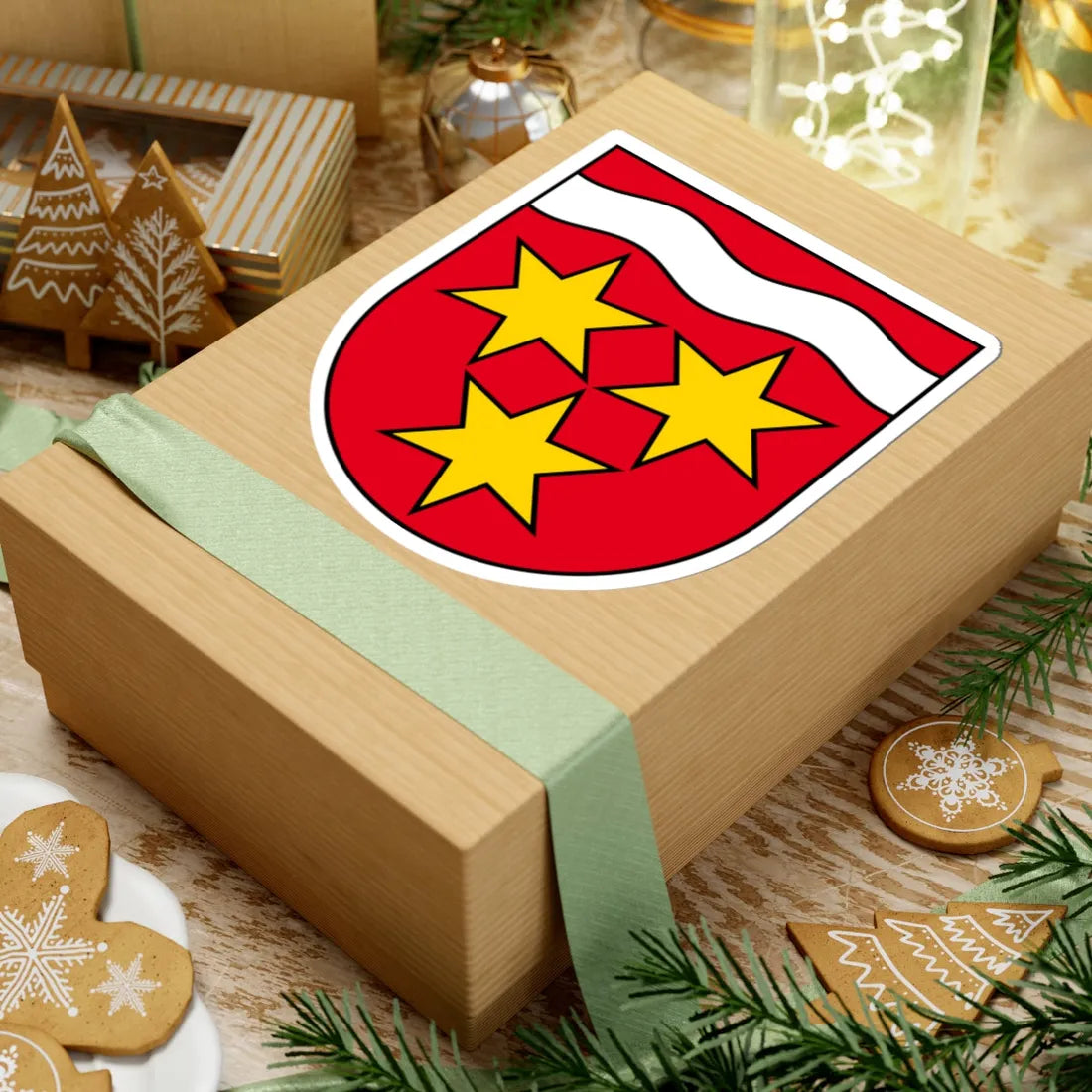 Coat of arms of Birsfelden (Switzerland) (Coat of Arms) STICKER Vinyl Kiss-Cut Decal - The Sticker Space