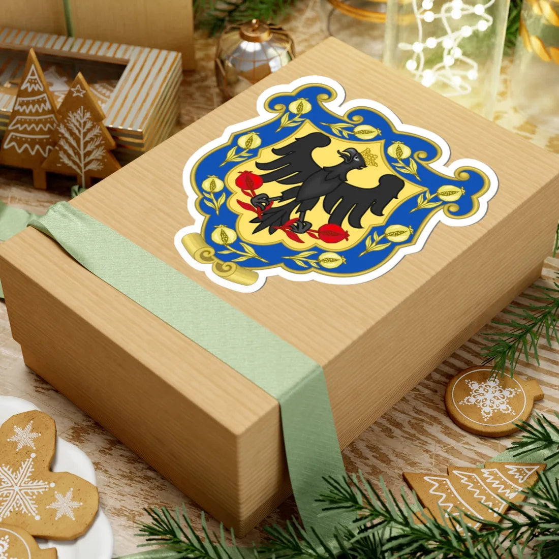 Coat of Arms of Bogota Colonial (Colombia) (Coat of Arms) STICKER Vinyl Kiss-Cut Decal - The Sticker Space