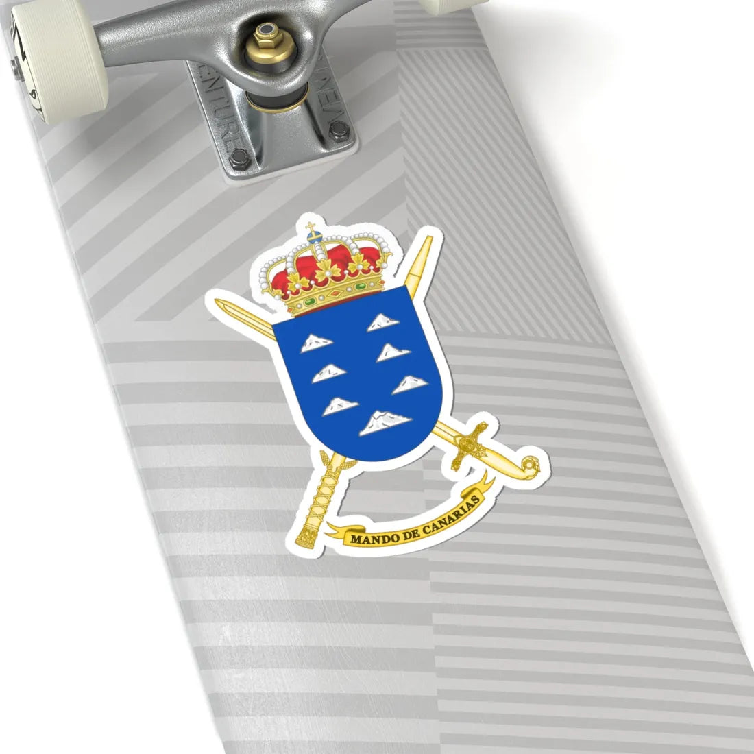 Coat of Arms of Canarias Forces Command (Spain) (Coat of Arms) STICKER Vinyl Kiss-Cut Decal - The Sticker Space
