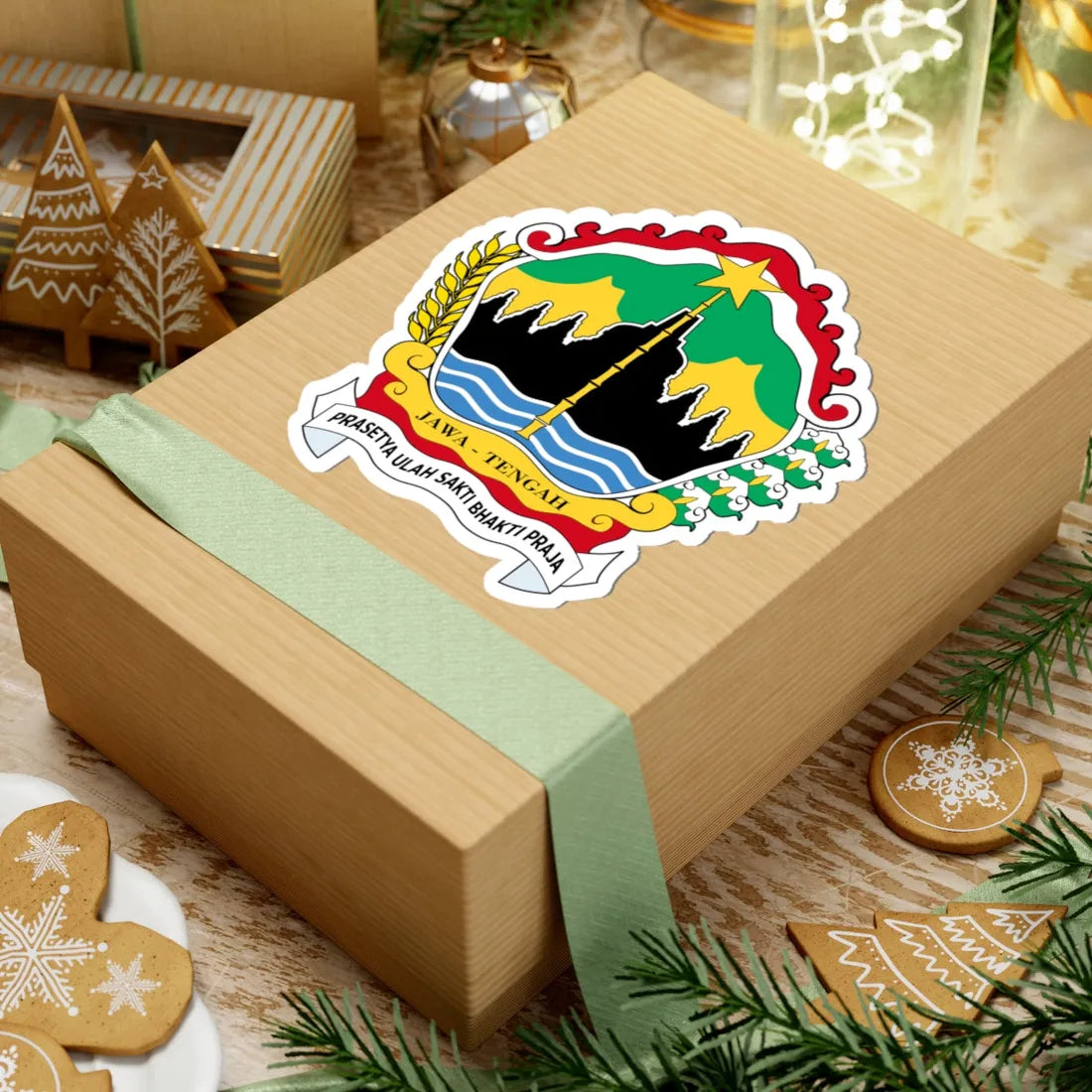 Coat of arms of Central Java (Indonesia) (Coat of Arms) STICKER Vinyl Kiss-Cut Decal - The Sticker Space