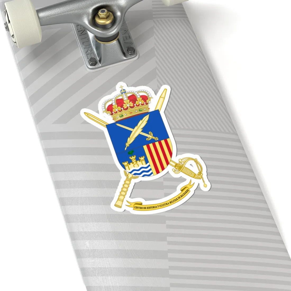 Coat of Arms of CHCM - Balearic Islands (Spain) (Coat of Arms) STICKER Vinyl Kiss-Cut Decal - The Sticker Space