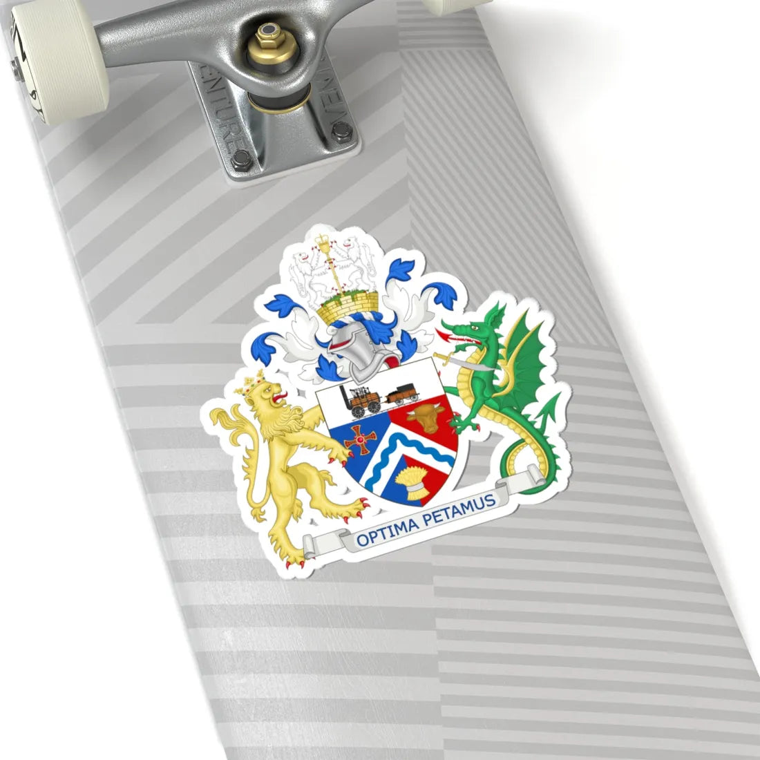 Coat of Arms of Darlington Borough Council (England) (Coat of Arms) STICKER Vinyl Kiss-Cut Decal - The Sticker Space