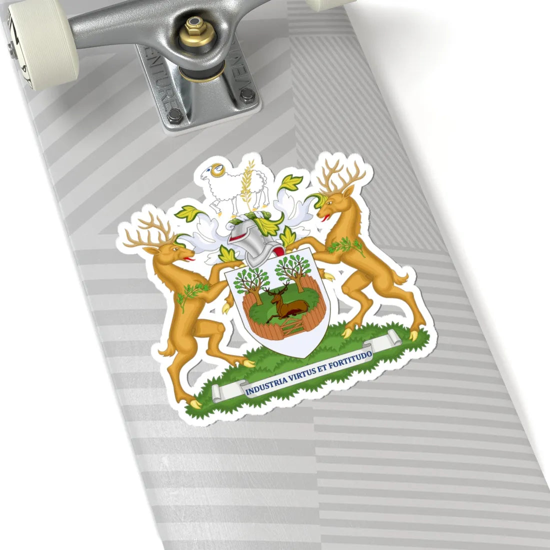 Coat of arms of Derby (England) (Coat of Arms) STICKER Vinyl Kiss-Cut Decal - The Sticker Space
