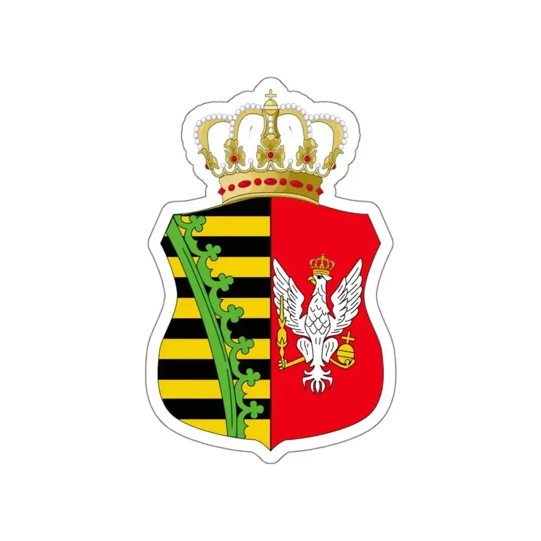 Coat of Arms of Duchy of Warsaw STICKER Vinyl Die-Cut Decal - The Sticker Space