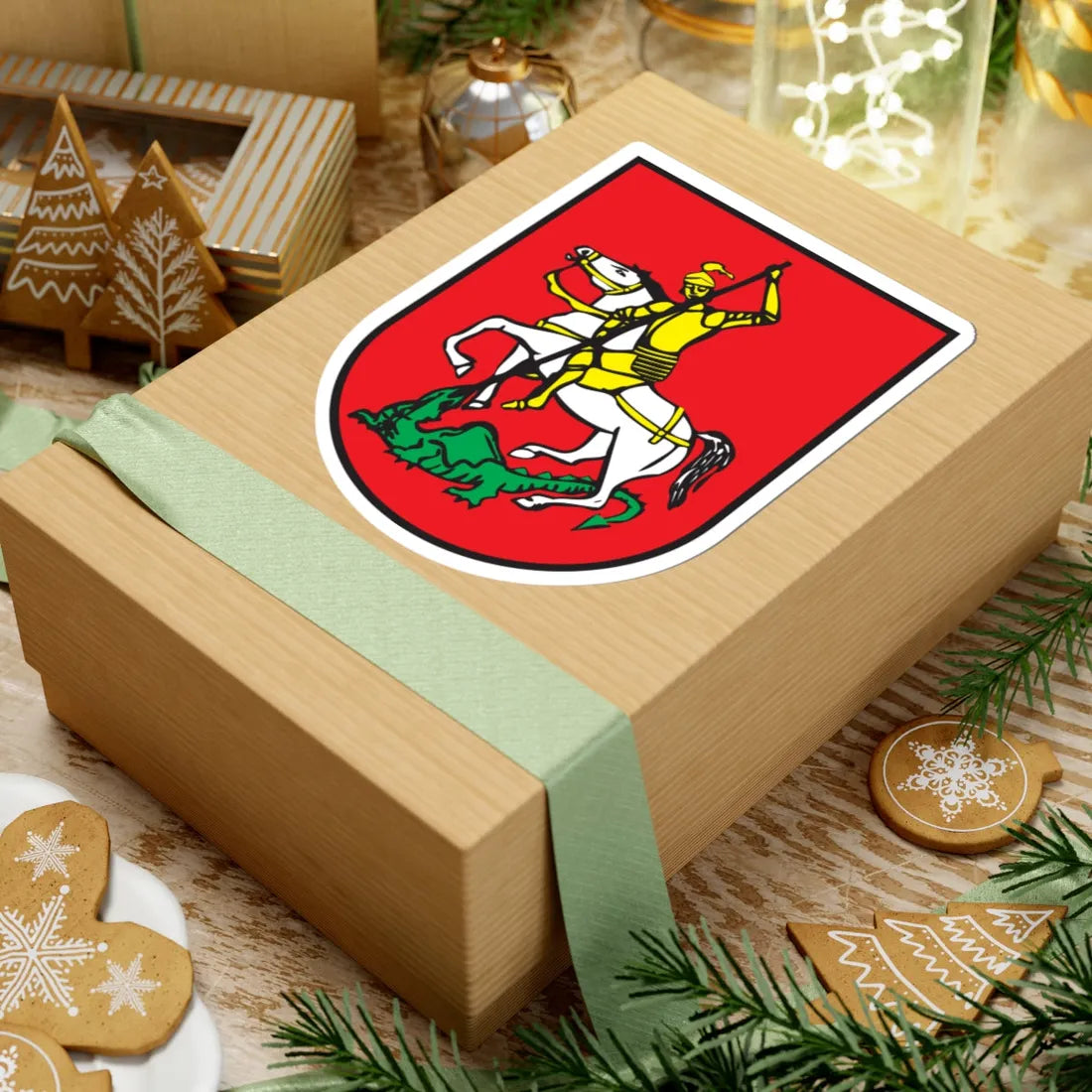 Coat of arms of Šentjur (Slovenia) (Coat of Arms) STICKER Vinyl Kiss-Cut Decal - The Sticker Space