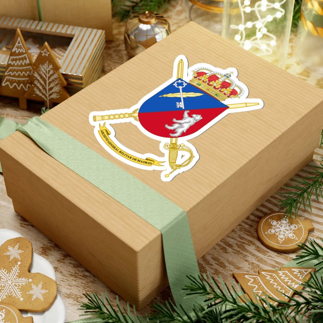 Coat of Arms of General Military Archives of Madrid (Spain) (Coat of Arms) STICKER Vinyl Kiss-Cut Decal - The Sticker Space