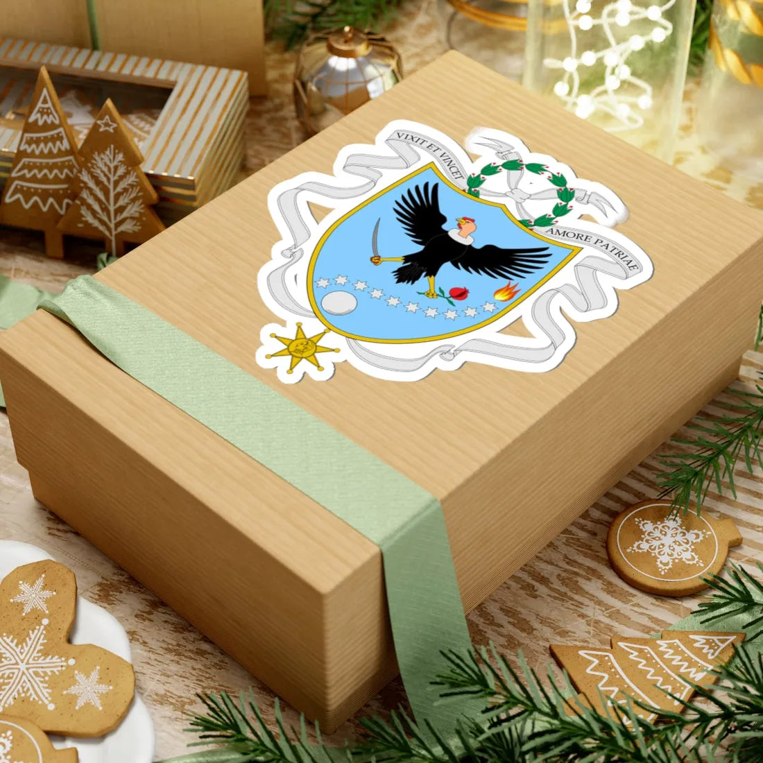 Coat of arms of Gran Colombia 1820 (Colombia) (Coat of Arms) STICKER Vinyl Kiss-Cut Decal - The Sticker Space