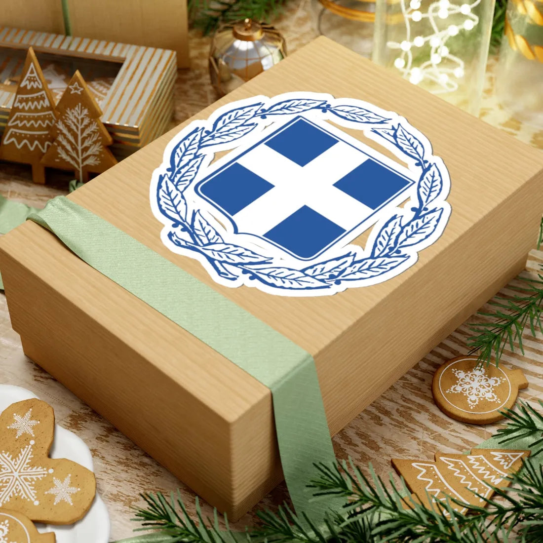 Coat of arms of Greece (Greece) (Coat of Arms) STICKER Vinyl Kiss-Cut Decal - The Sticker Space