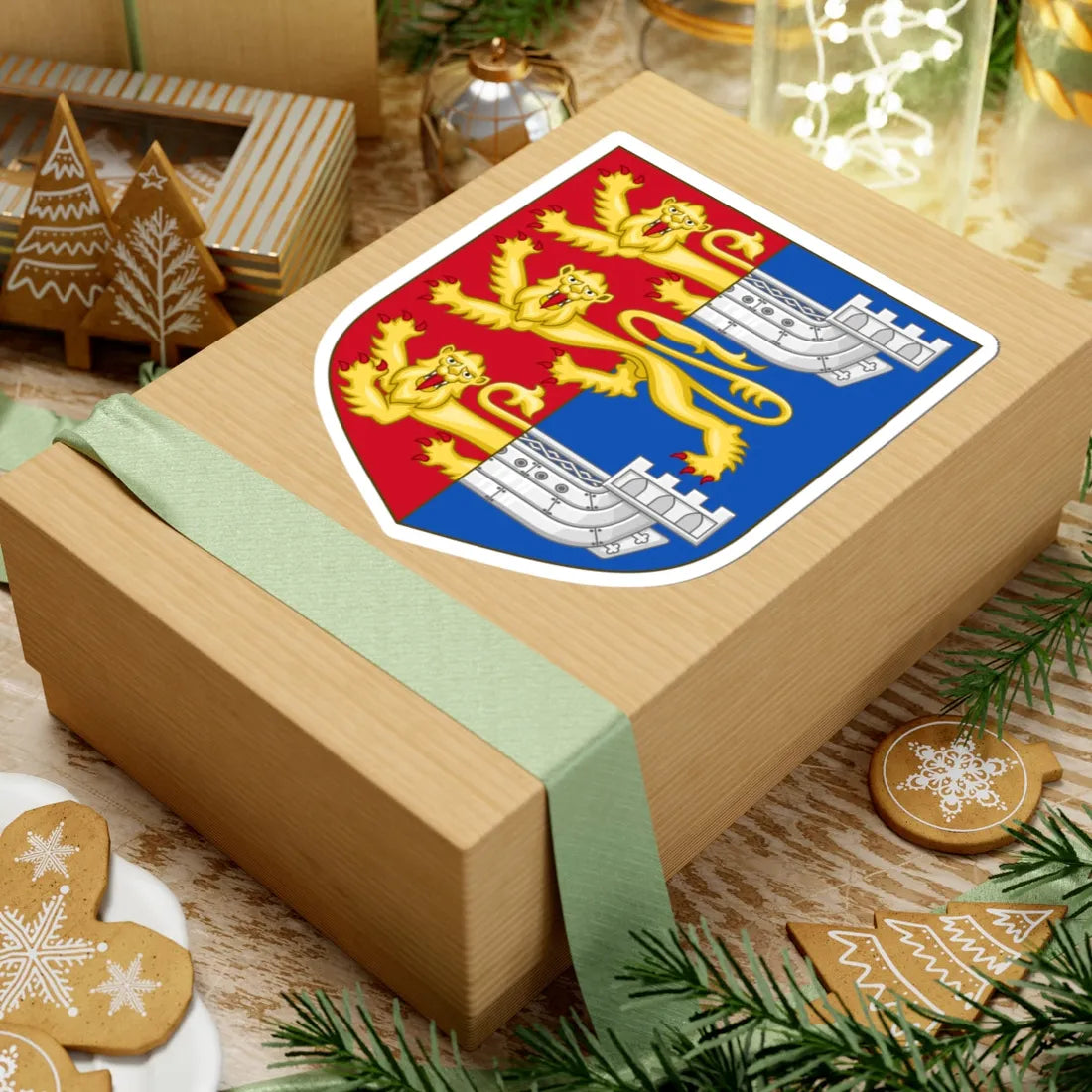 Coat of Arms of Hastings (England) (Coat of Arms) STICKER Vinyl Kiss-Cut Decal - The Sticker Space