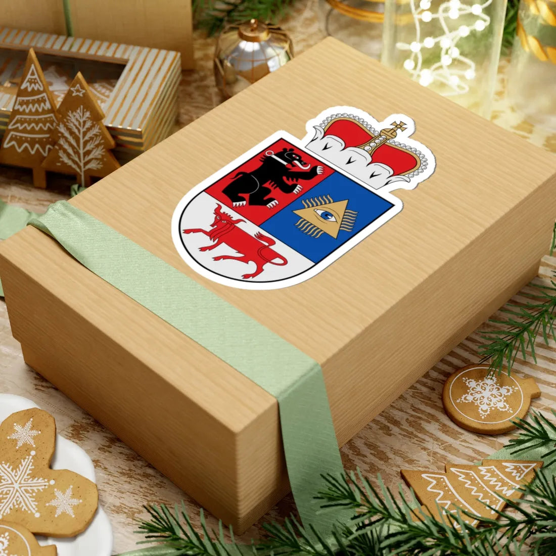 Coat of arms of Šiauliai Grand Lithuania (Lithuania) (Coat of Arms) STICKER Vinyl Kiss-Cut Decal - The Sticker Space