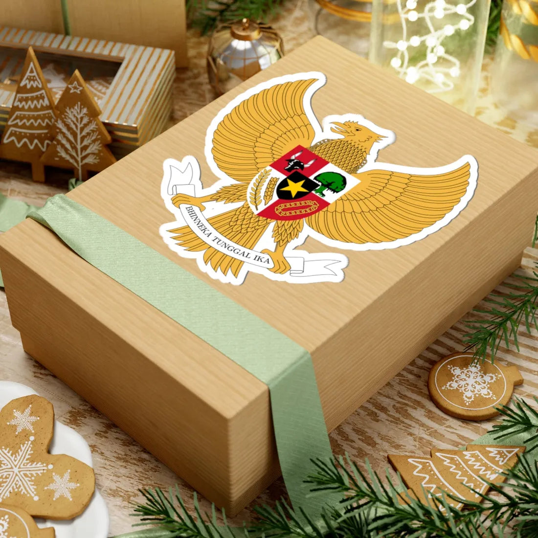 Coat of Arms of Indonesia (Indonesia) (Coat of Arms) STICKER Vinyl Kiss-Cut Decal - The Sticker Space