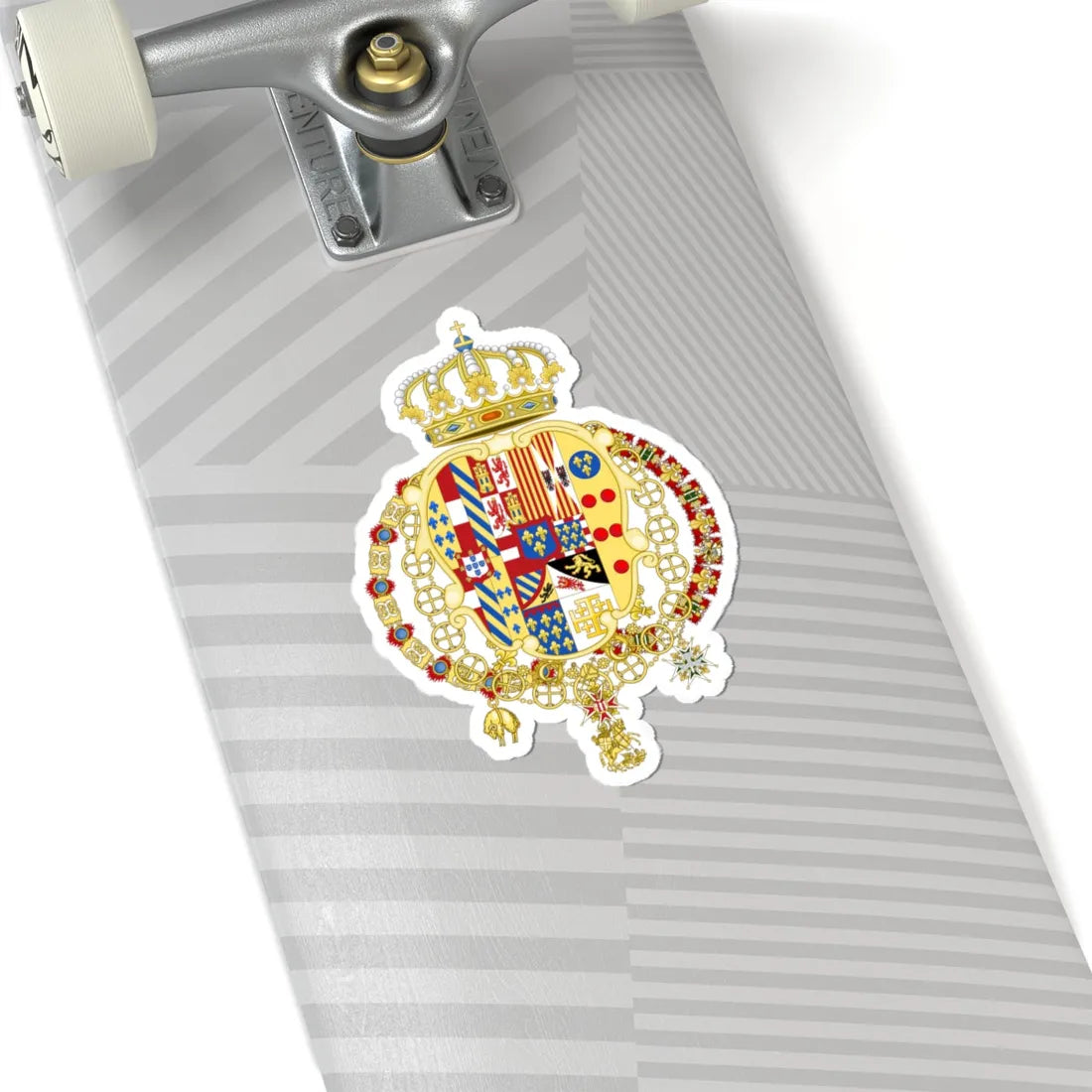 Coat of Arms of Infante Charles of Spain as King of Naples and Sicily (Italy) (Coat of Arms) STICKER Vinyl Kiss-Cut Decal - The Sticker Space