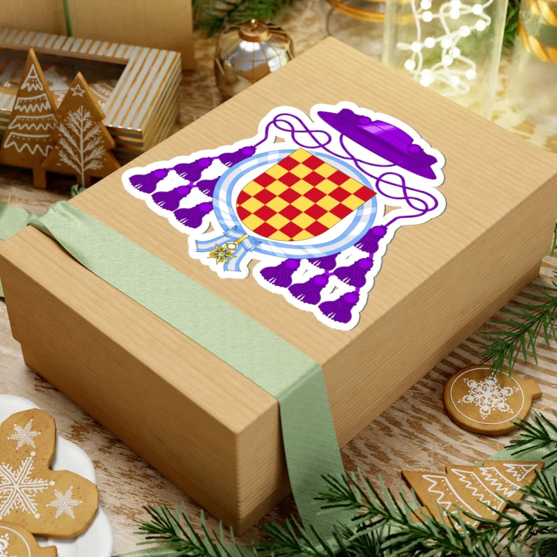 Coat of Arms of Josemaría Escrivá Order of Charles III (Spain) (Coat of Arms) STICKER Vinyl Kiss-Cut Decal - The Sticker Space