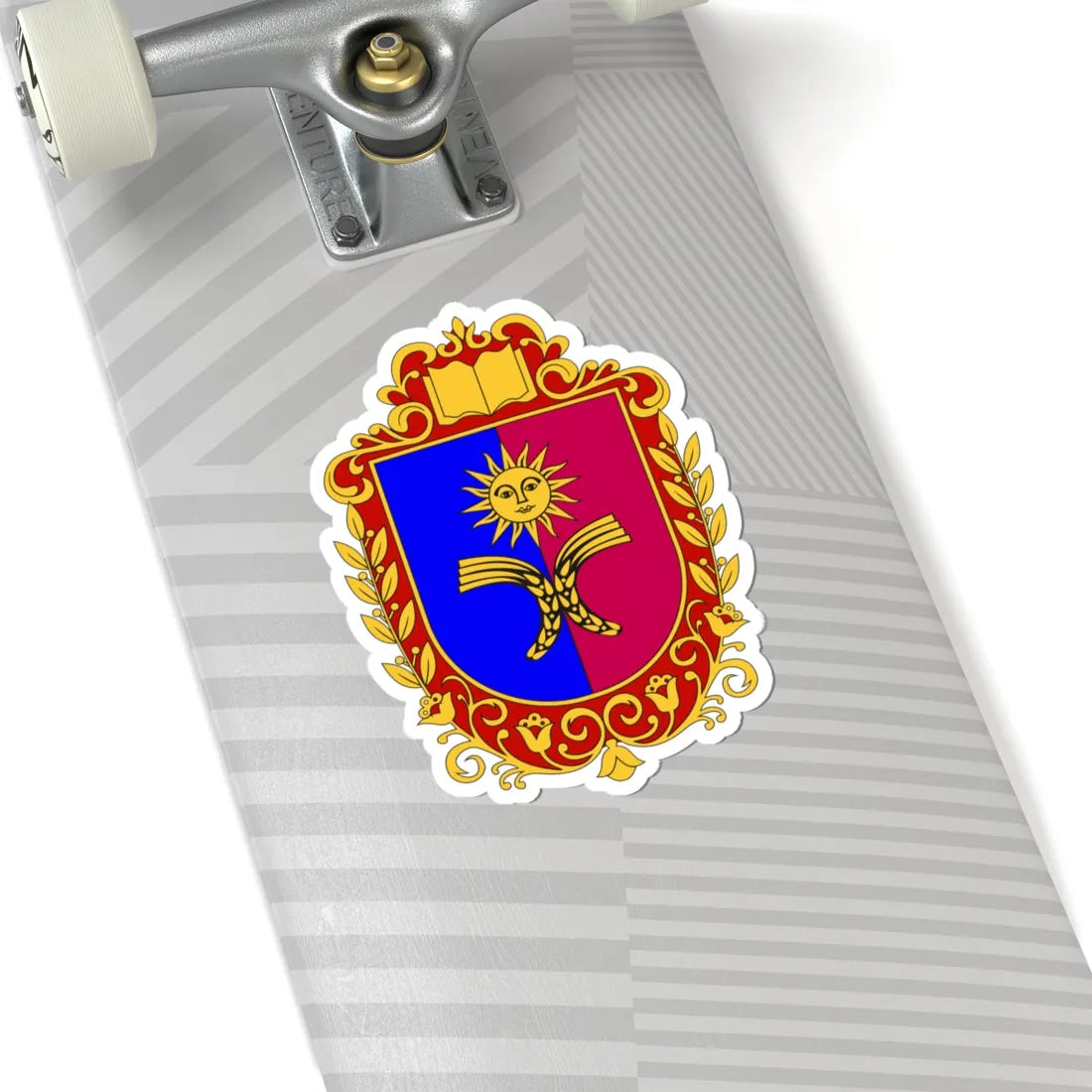 Coat of Arms of Khmelnytskyi Oblast (Ukraine) (Coat of Arms) STICKER Vinyl Kiss-Cut Decal - The Sticker Space