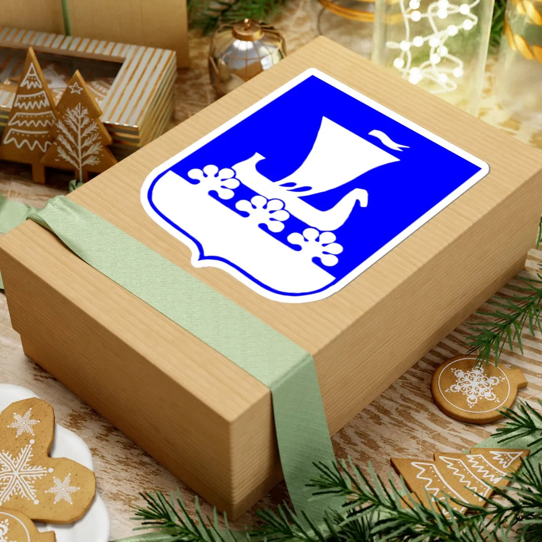 Coat of arms of Kirishsky District (Russia) (Coat of Arms) STICKER Vinyl Kiss-Cut Decal - The Sticker Space