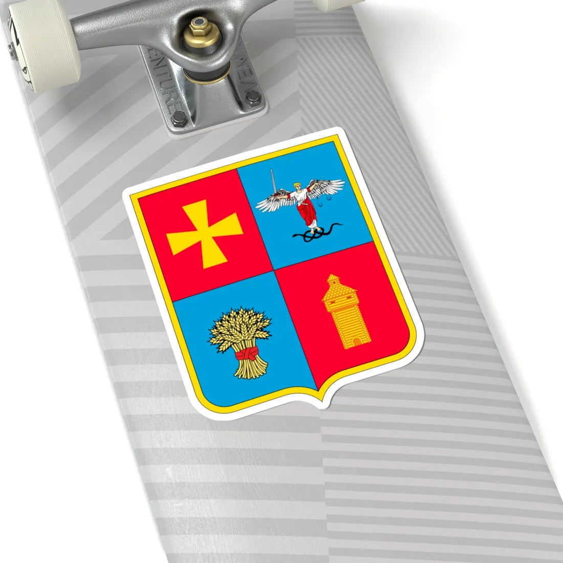 Coat of arms of Konotop Raion (Ukraine) (Coat of Arms) STICKER Vinyl Kiss-Cut Decal - The Sticker Space