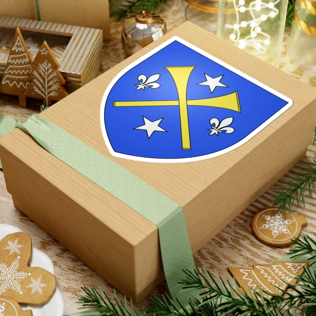 Coat of arms of LAncienne-Lorette (Canada) (Coat of Arms) STICKER Vinyl Kiss-Cut Decal - The Sticker Space