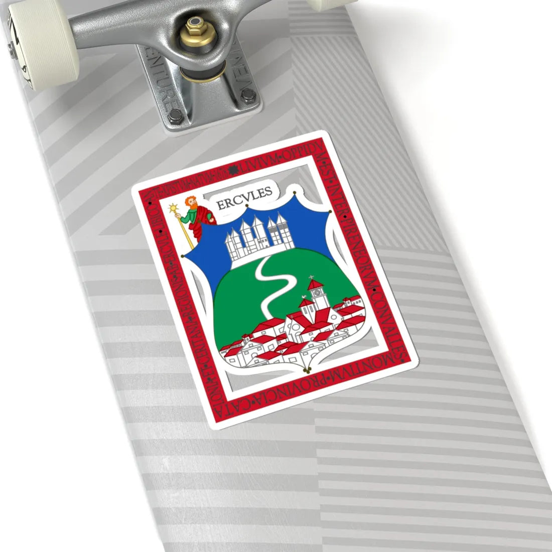 Coat of Arms of Llívia (Spain) (Coat of Arms) STICKER Vinyl Kiss-Cut Decal - The Sticker Space