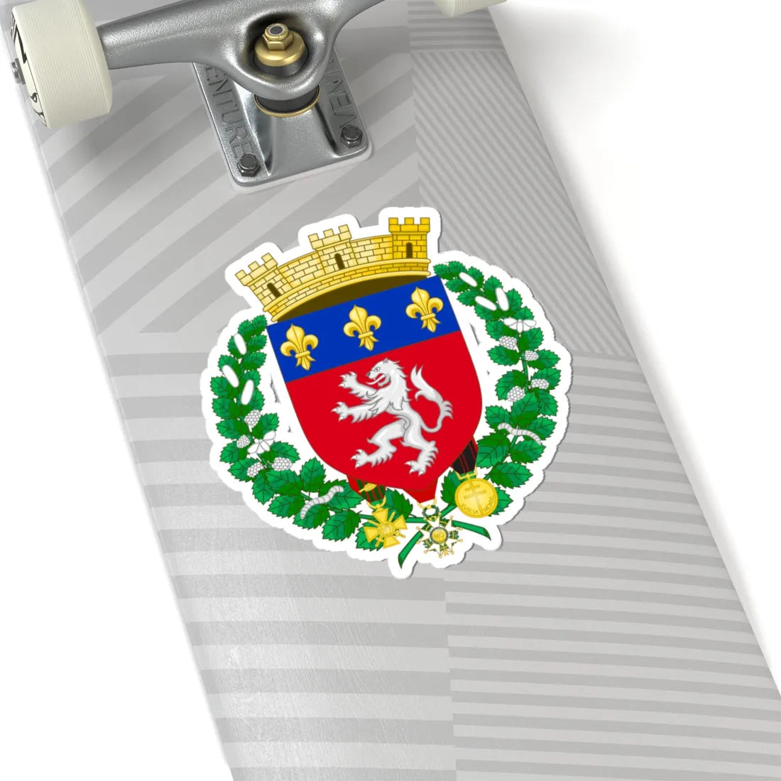 Coat of Arms of Lyon (Spain) (Coat of Arms) STICKER Vinyl Kiss-Cut Decal - The Sticker Space