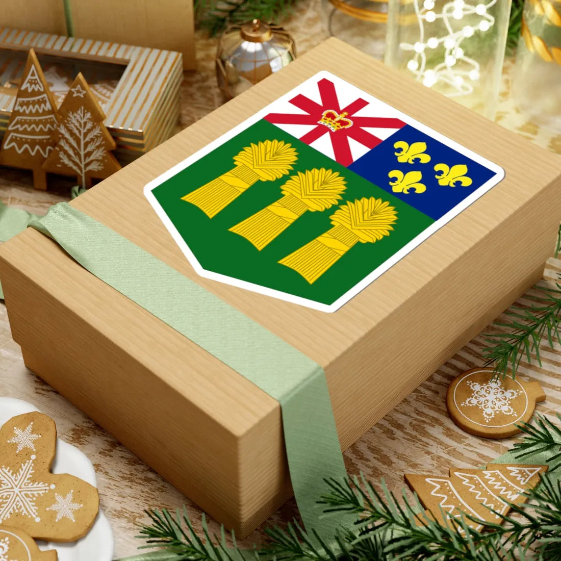 Coat of arms of Manitoba 1870-1905 (Canada) (Coat of Arms) STICKER Vinyl Kiss-Cut Decal - The Sticker Space