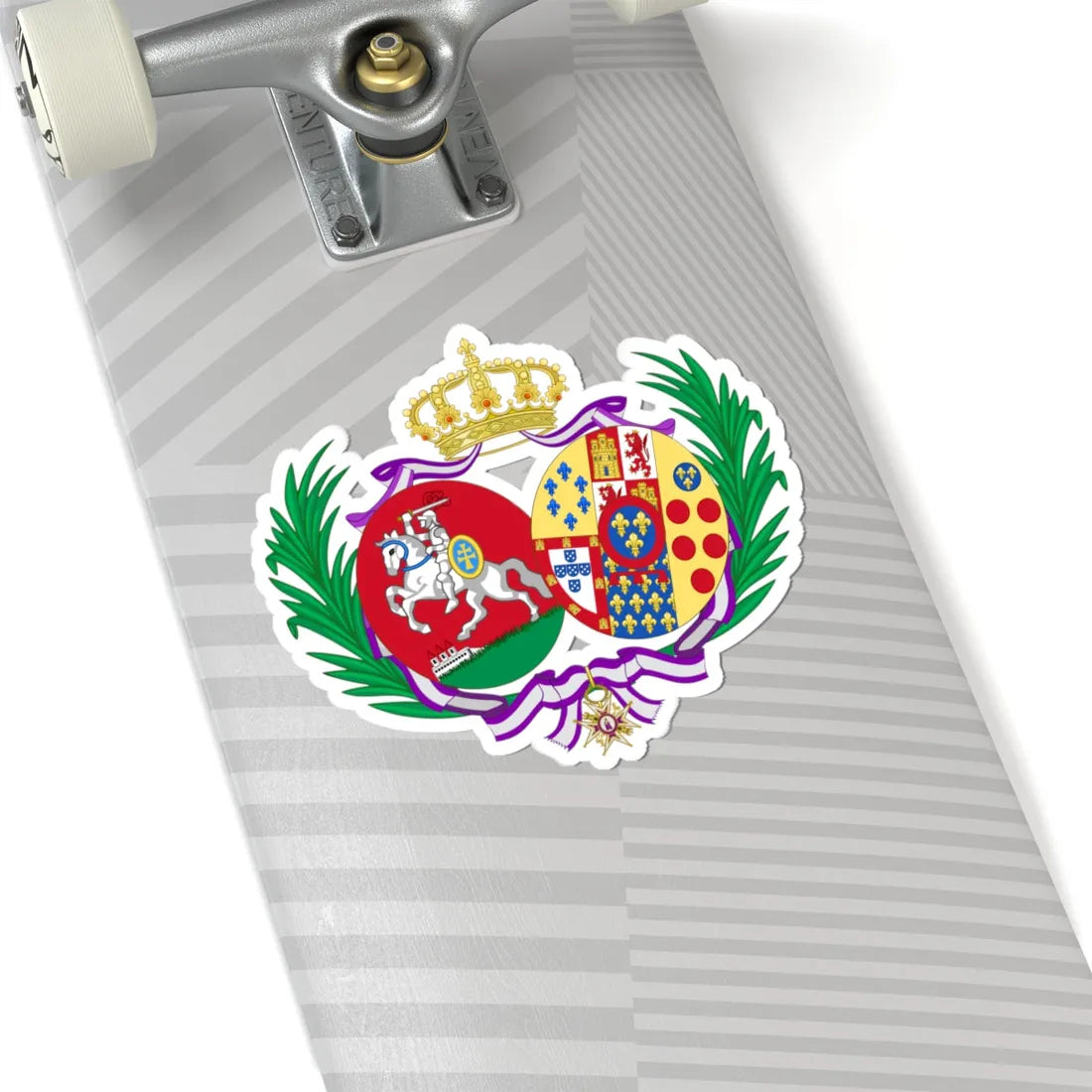 Coat of Arms of Maria de los Dolores Princess Czartoryski and Bourbon (Italy) (Coat of Arms) STICKER Vinyl Kiss-Cut Decal - The Sticker Space